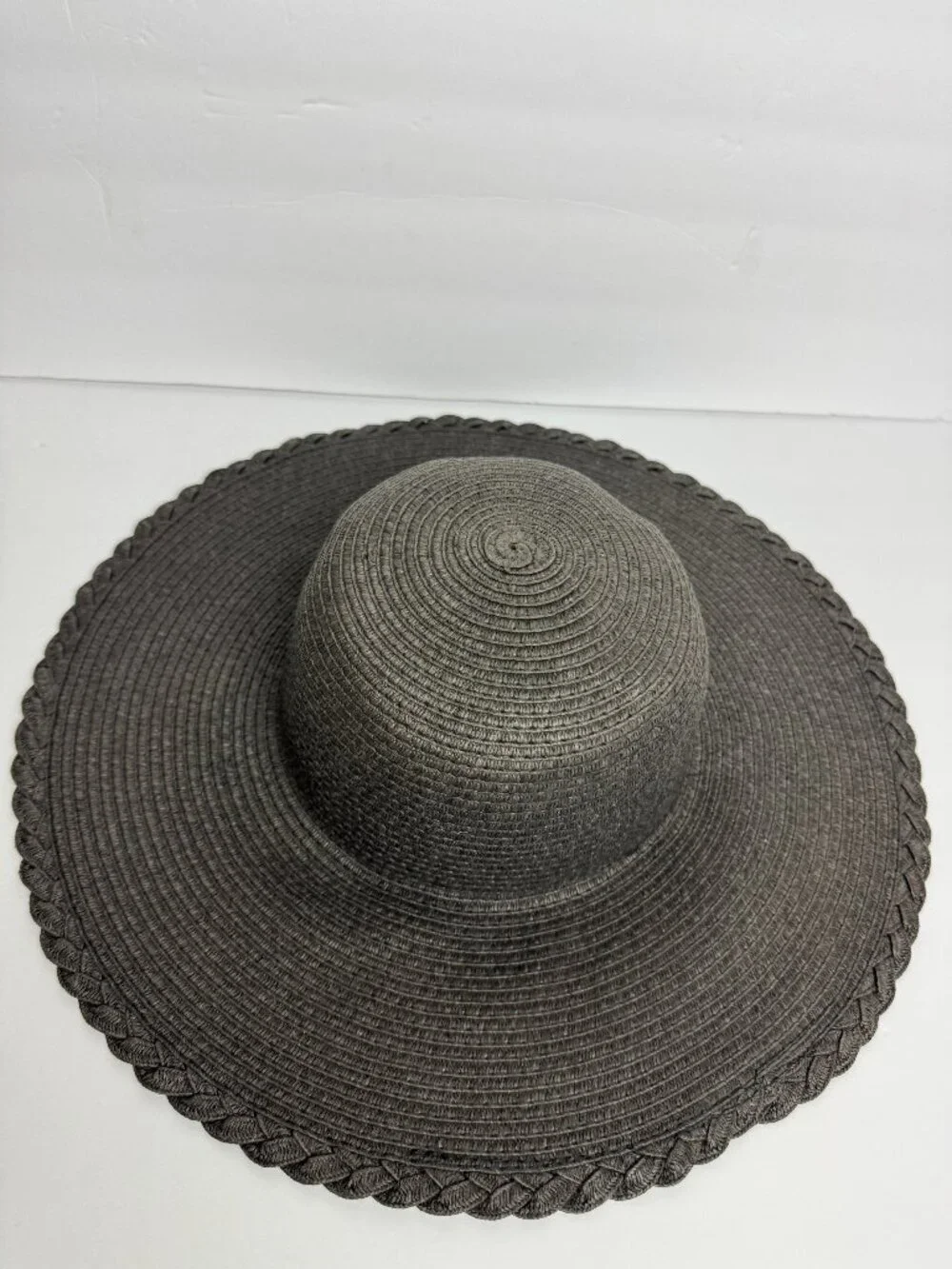 Nicole Marciano Sun Black Floppy 100% Straw Hat Brim